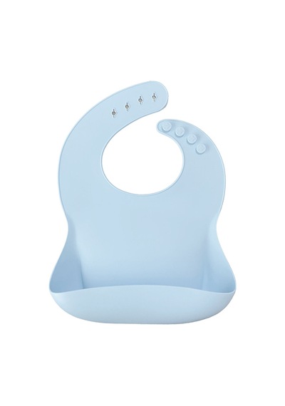 Silikon Basıcs Mama Önlüğü Mineral Blue 5 Adet
