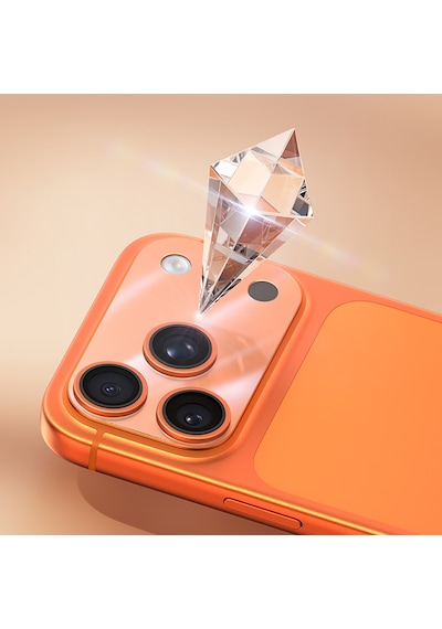 İphone 17 Pro Max Uyumlu Benks Çizilmelere Dayanıklı 0.35mm Mat Kamera Full Lens Koruyucu Şeffaf