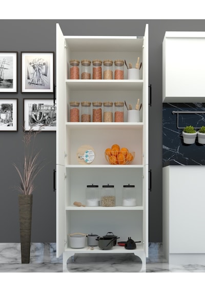 % 100 Mdf Lam Beyaz 4 Kapaklı Kapak Beyaz Gövde Çok Amaçlı Dolap % 100 Mdf Lam Beyaz 4 Kapaklı Kapak Beyaz Gövde Çok Amaçlı Dolap
