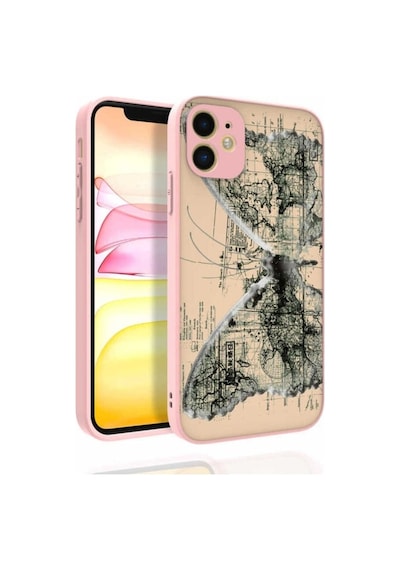 Apple Uyumlu iPhone 11 Kılıf Desenli Kamera Korumalı Parlak Zore Nora Kapak NO4