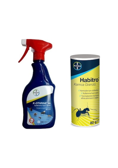 Bayer K-Othrine Al 500 + Habitro Karınca Granülü Ilacı 80 Gr.