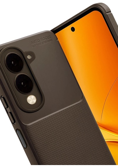 Newface - 711 - Vivo Y29s Auto Focus Karbon Kapak - Aconcept - - Kahverengi