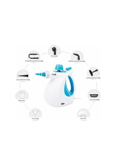 NV602 Mini 9 Parça Buharlı Temizlik Makinesi