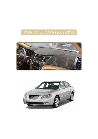 Hyundai Sonata 2009-2015torpido Koruma Halısı Bej Kenar