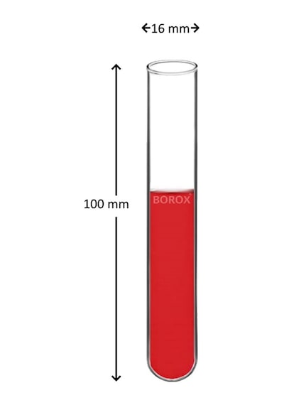 Deney Tüpü Cam 16X100 Mm Test Tube X 20 Adet