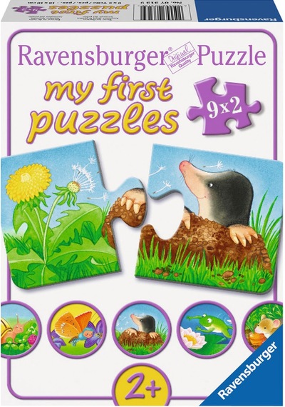 Ravensburger 9x2 Parça Puzzle Bahçe Hayvanları