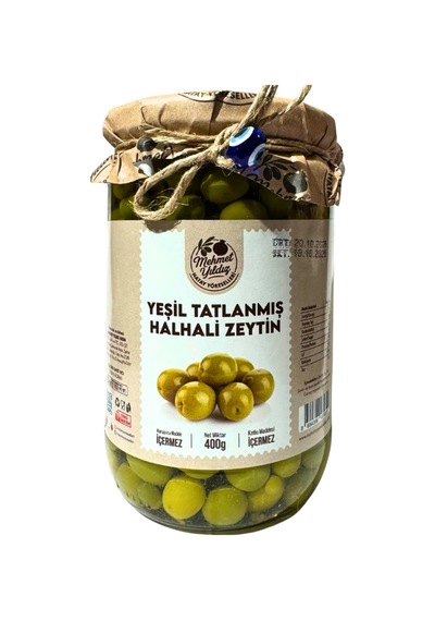Yeşil Tatlanmış Halhalı Zeytin 400g