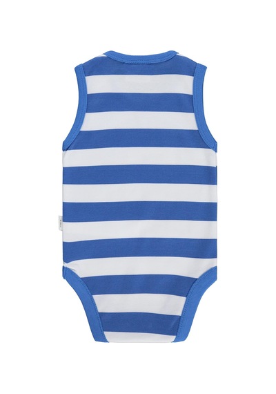 Civil Baby Superman Baskılı 3-18 Ay Çıtçıtlı Badi - Mavi Saks Mavisi