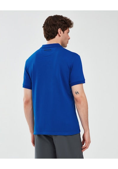 Skechers Polo Shirt M Short Sleeve Erkek Mavi Polo Yaka Tshirt S211800-403