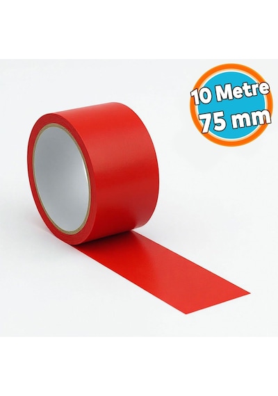 Kırmızı Tamir Bandı 75mm X10mt Suya Dayanıklı Güçlü Yapışkan Bant İzolasyon Onarım Kullanışlı Pratik Genel