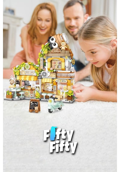 Loz Street Mini Serisi Cafe 1077 Parça Oyuncak Yapım Seti Fflz-1382