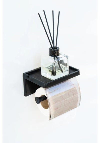 Buççin Online Mağaza Yapışkanlı Kapaklı Tuvalet Kağıdı Askısı Banyo Tuvalet Kağıtlığı Aparatı Peçetelik Organizer Plastik Çok Renkli