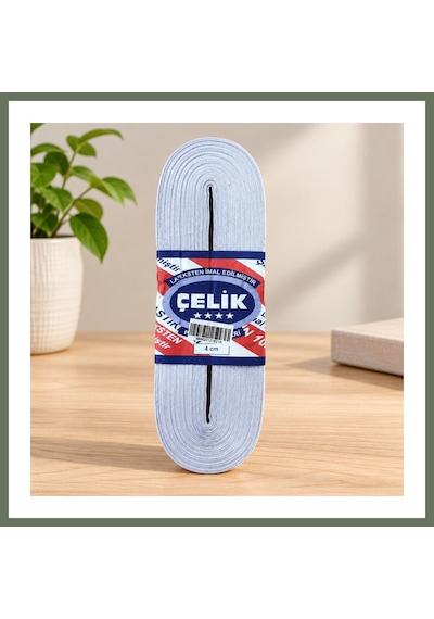 Bezos 10 M 4 Cm Beyaz Paça Lastiği Bezos1