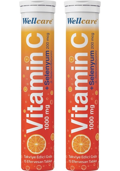 Wellcare Vitamin C Selenyum15 Efervesan Tablet - 2 Adet