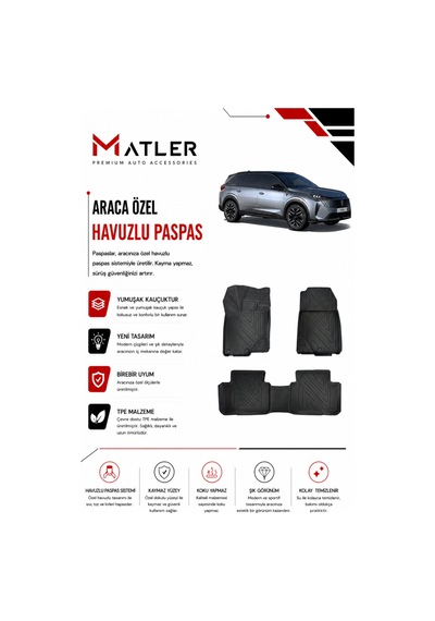 Peugeot 5008 Hybrid 2025 Model 4d Ekstra Havuzlu Paspas