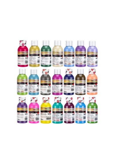 Red Apple Akrilik Boya Seti - 100ml Şişe 21 Renk Seçeneği Diğer