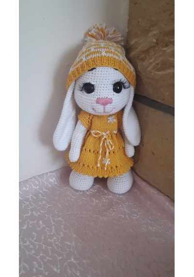 Amigurumi Uykucu Tavşan Oyuncak