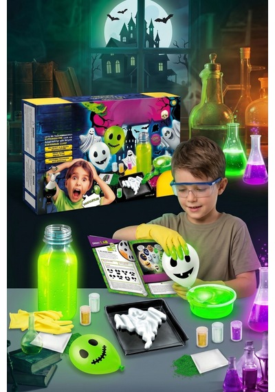 Hayaletler Bilimi Eğitici Deney Ve Slime Seti Karanlıkta Parlayan 8+ Yaş