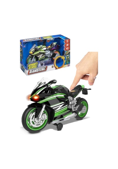 Teamsterz Street Moverz Sesli ve Işıklı Motorsiklet Yeşil