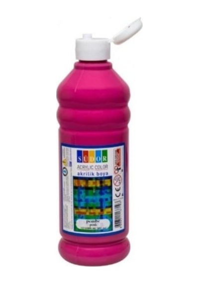 500 Ml Akrilik Boya Südor Yarım Litre Büyük Boy Pembe
