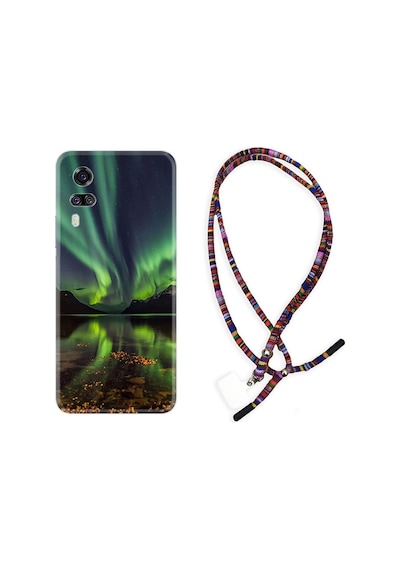 Vivo Y51 Kılıf Rasta Boyun Askılı Kuzey Işıkları 1327