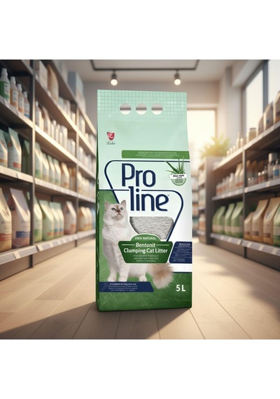 Prolıne Bentonıt Kedı Kumu 5 Lt Aloevera Kokulu