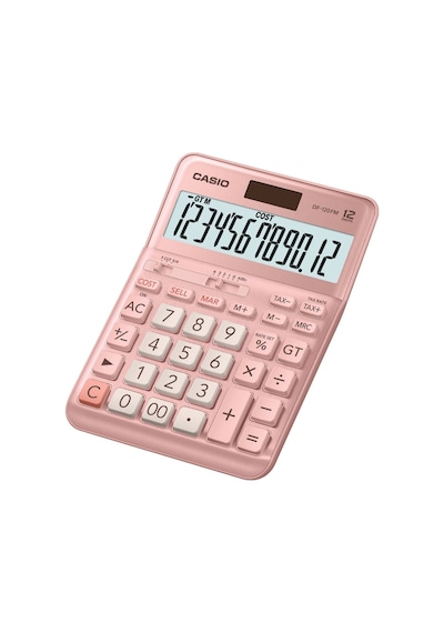 Casio DF-120FM-PK Pembe 12 Hane Masa Üstü Hesap Makinesi