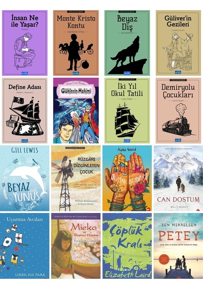 Beyaz Balina Yayınları Petey.can Dostum.mieko.beyaz Yunus.okumak İstiyorum 16 Kitap Set
