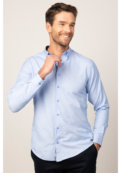 Tudors Erkek Slim Fit Dar Kesim Uzun Kollu Pamuklu Oxford Doku Kolay Ütülenebilir Mavi Düğmeli Yaka Gömlek-23467 Mavi Tudors Erkek Slim Fit Dar Kesim Uzun Kollu Pamuklu Oxford Doku Kolay Ütülenebilir Mavi Düğmeli Yaka Gömlek-23467 Mavi