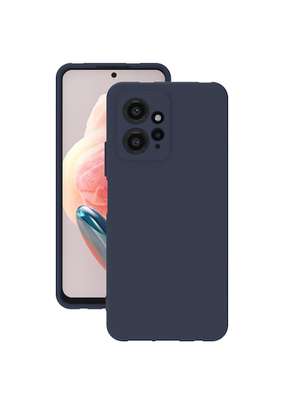 Xiaomi Redmi Note 12 4g Kılıf Kamera Korumalı Silikon Rubber Arka Kapak Lacivert