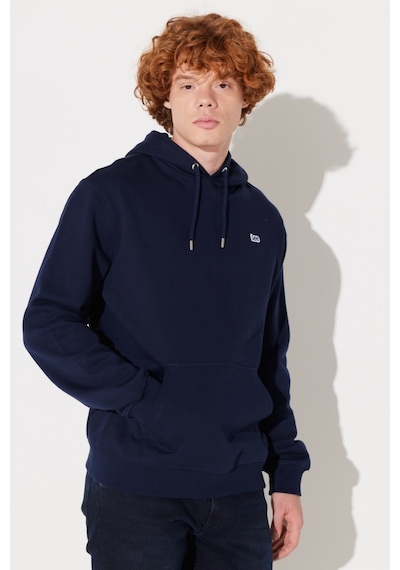 Lee Regular Fit Normal Kesim Pamuk Lacivert Erkek Içi Polarlı Kapüşonlu Sweatshirt L80YRYA67 Lacivert
