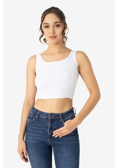 Terrien Delux Serisi Spor Sokak Modern Kadın Pamuklu Kaşkorse Bisiklet Yaka Crop 3'lü Set Beyaz Siyah Gri