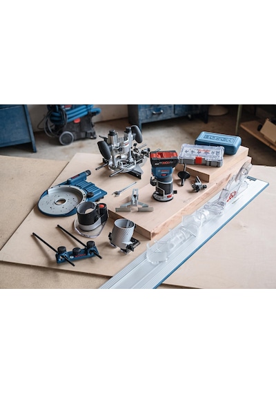 Bosch GKF 18V-8 + TE 600 Akülü Dik Freze L- Boxx Solo - 06016C2003