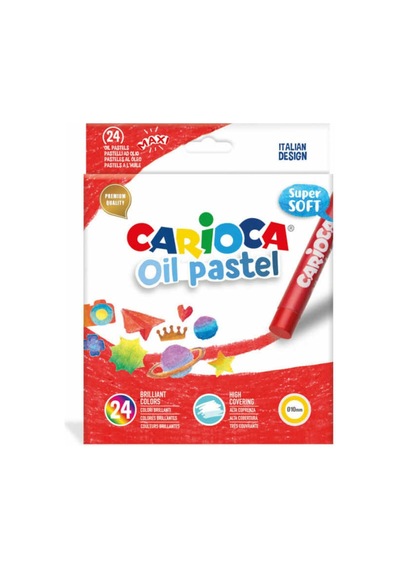 Carioca 24 Renk Süper Yumuşak Pastel Boya 43278