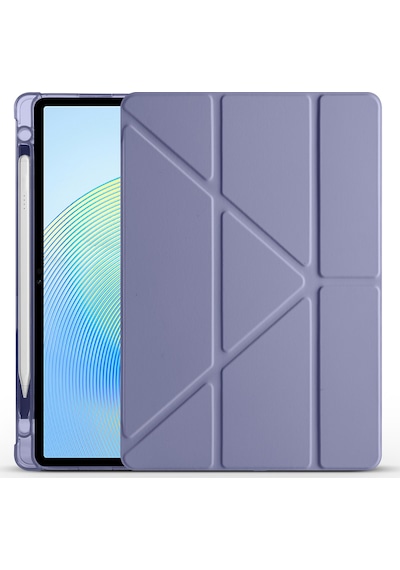 Honor Pad X8a Kılıf Ardx Tri Folding Kalem Bölmeli Standlı Kılıf - Mor