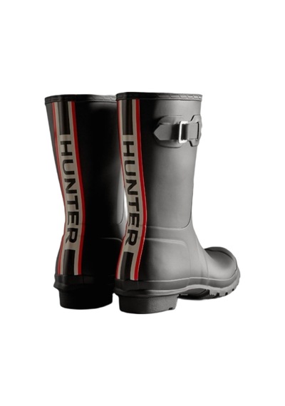 Hunter Orig Short Tri Colour Logo Boot 6000 Siyah