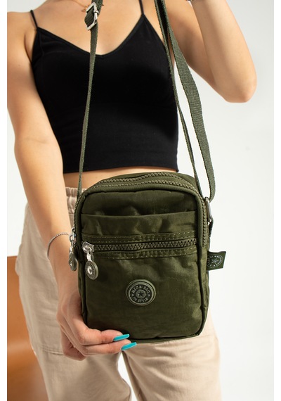 Nemo Bags Haki Unisex Telefonluk, Cüzdan, Kartlık, Çapraz Askılı Omuz Çantası, 18x13cm Haki