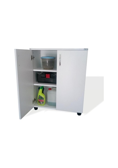 Beyaz Kiler Dolabı 70x38x86 Çok Renkli Beyaz Kiler Dolabı 70x38x86 Çok Renkli