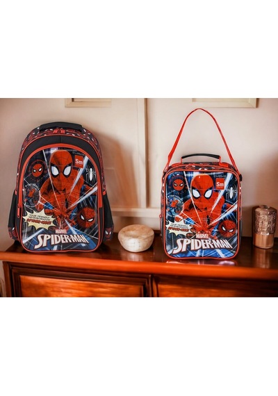 Spıderman Ilkokul Çantası Due Neıgborhood, Beslenme Çantası Ve Kalemlik Renkli
