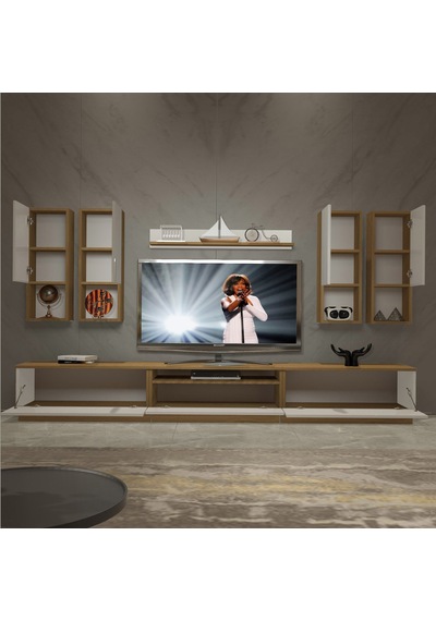 Decoraktiv Trendstyle 8das Mdf Tv Ünitesi Tv Sehpası Pera - Beyaz