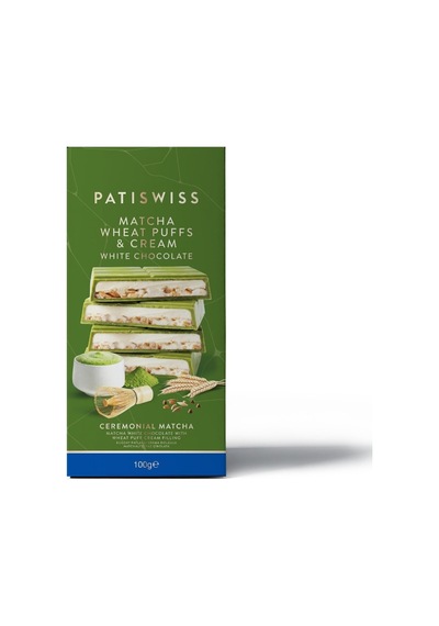 5 Adet Patiswiss Buğday Patlaklı Matchalı Beyaz Çikolata 100 G