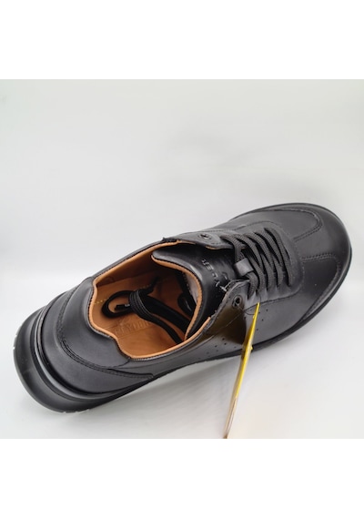 Greyder 19221 6y Siyah Hakiki Deri Erkek Günlük Casual Urban Deri Sneaker