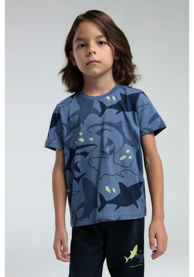 Rolypoly Erkek Çocuk Mavi Pijama Takımı 5274-47552 Mavi