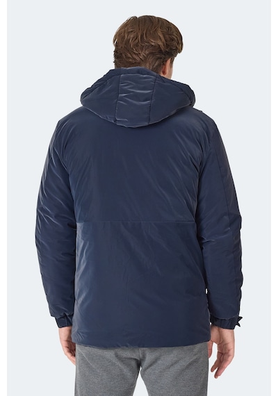 Slazenger Grım Erkek Çıkarılabilir Kapişonlu Lacivert Mont & Kaban Lacivert
