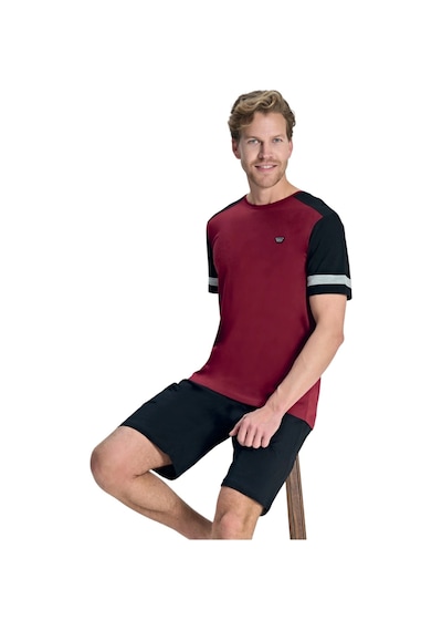 Over Sleep By Poleren Over Sleep 2390 Erkek Süprem Şort Yazlık Takım M-l-xl-2xl Bordo