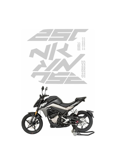 Cf Moto Cf Moto 250 Nk Sticker Seti Beyaz
