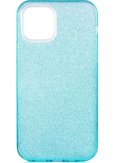 Apple Uyumlu iPhone 12 Pro Max Kılıf Zore Shining Silikon Mavi