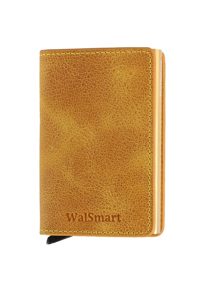 Walsmart Book Crazy Akıllı Mekanizmalı Deri Cüzdan Sarı