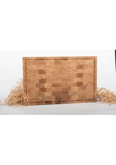 Meşe Endgrain Kesme Tahtası 40x28x4 Cm /%100 Doğal & Dayanıklı Ahşap, Bıçak Dostu Mutfak Yardımcınız Diğer