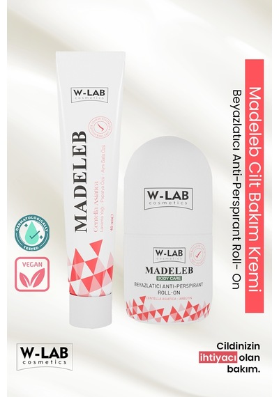 W-Lab Cosmetics Madeleb Krem + W-Lab Cosmetics Roll On Set